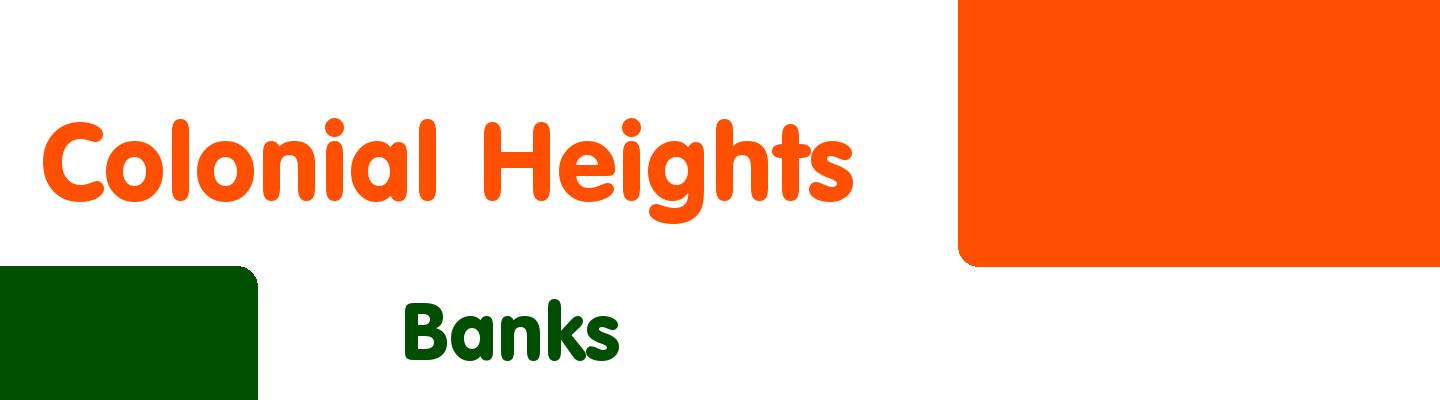 Best banks in Colonial Heights - Rating & Reviews